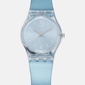 Blue transparent watch