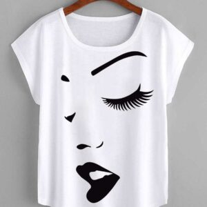 Face print t-shirt