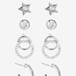 Silver earrings set
