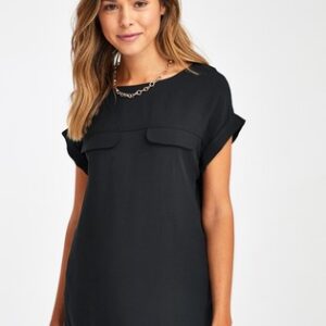 Black cotton dress