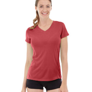 Gabrielle Micro Sleeve Top - Red, M